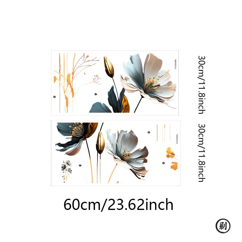 3D Relief Flower Wall Sticker Decor-HomeDecorDecals_com
