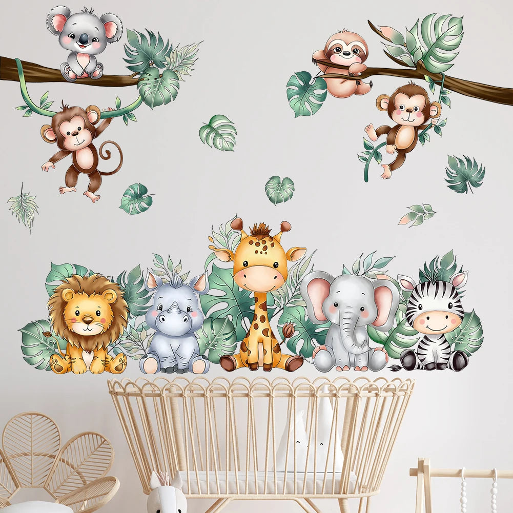 Small Animal Wall Stickers In The Forest Are Suitable For Home Decoration In Children's Rooms And Kindergartens-HomeDecorDecals_com