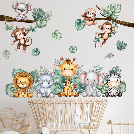 Small Animal Wall Stickers In The Forest Are Suitable For Home Decoration In Children's Rooms And Kindergartens-HomeDecorDecals_com