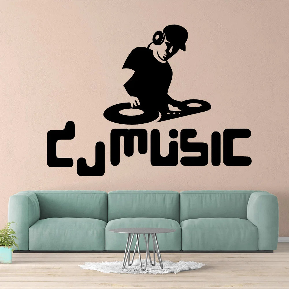 DJ Wall Decal | Gaming Room Decor home decor design by HomeDecorDecals.