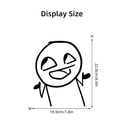Detailed look at Stick Figure Funny Man Wall Decal | Room Decor by HomeDecorDecals.
