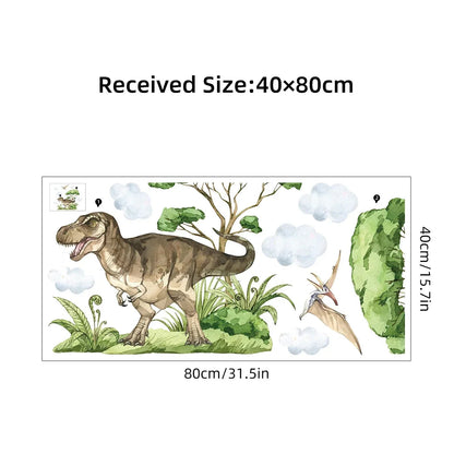 Watercolor Dinosaur Wall Sticker PVC Kids Room Decor-HomeDecorDecals_com
