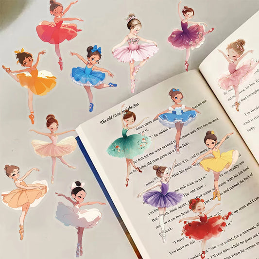 50PCS Creative Ballet Sticker Harajuku Waterproof Scrapbooking Aesthetic Living Handmade Phone Creative Skateboard Decal-HomeDecorDecals_com