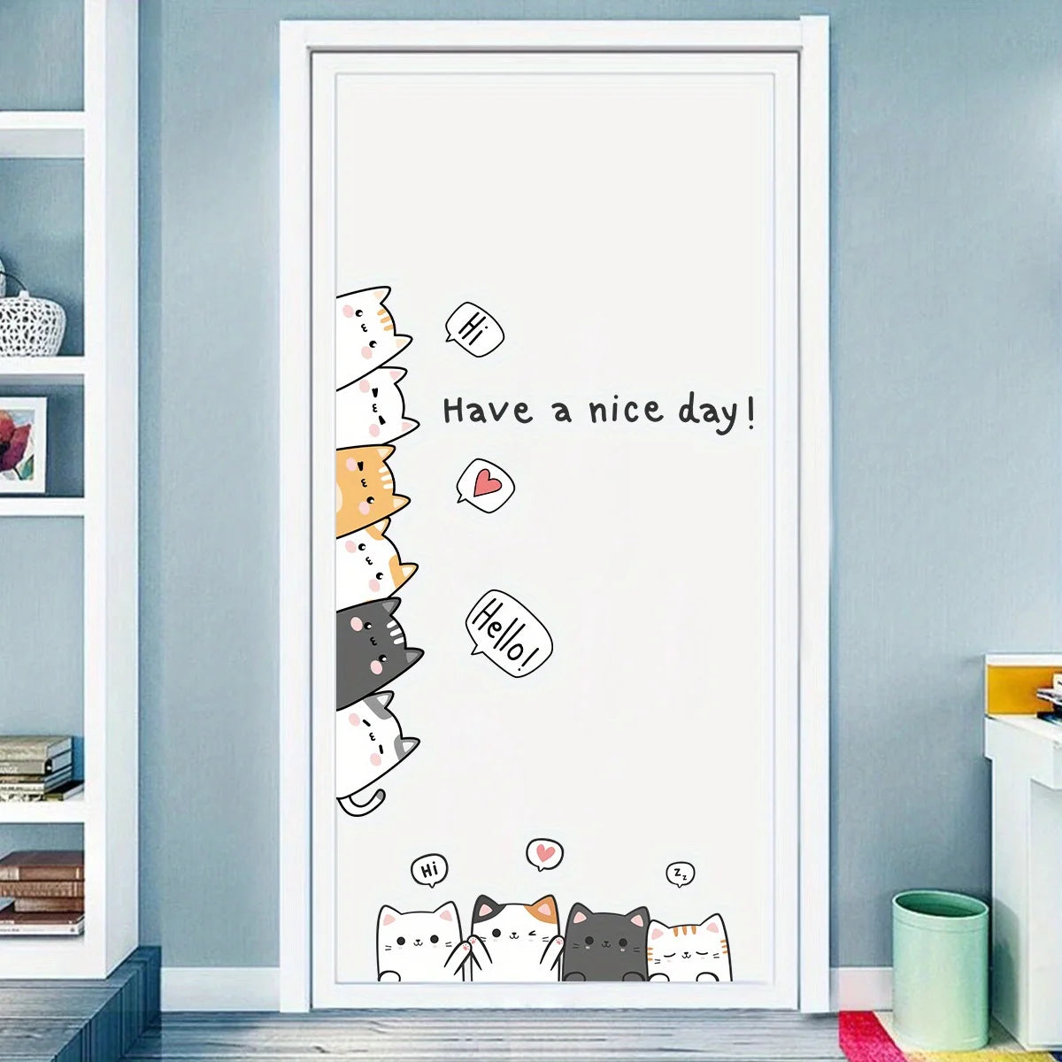 Cartoon 10 Cats Wall Decal | Home Decor by HomeDecorDecals.
