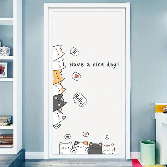 Cartoon 10 Cats Wall Decal | Home Decor by HomeDecorDecals.