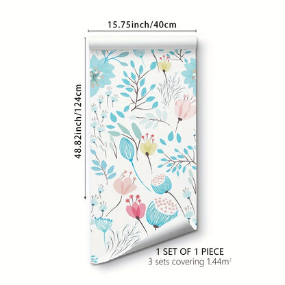 Flowers Moisture-Proof Pattern Wall Decal | Home Decor displayed in room decor by HomeDecorDecals.