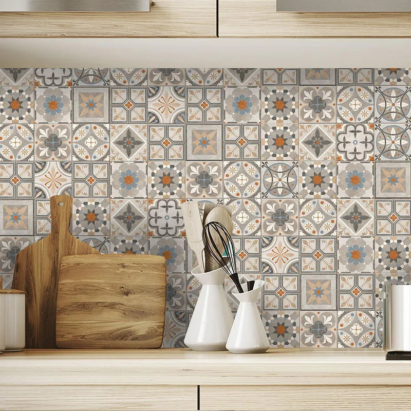 Elegant Plaid Tile Wall Decal | Home Decor displayed in room decor by HomeDecorDecals.