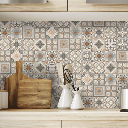 Elegant Plaid Tile Wall Decal | Home Decor displayed in room decor by HomeDecorDecals.