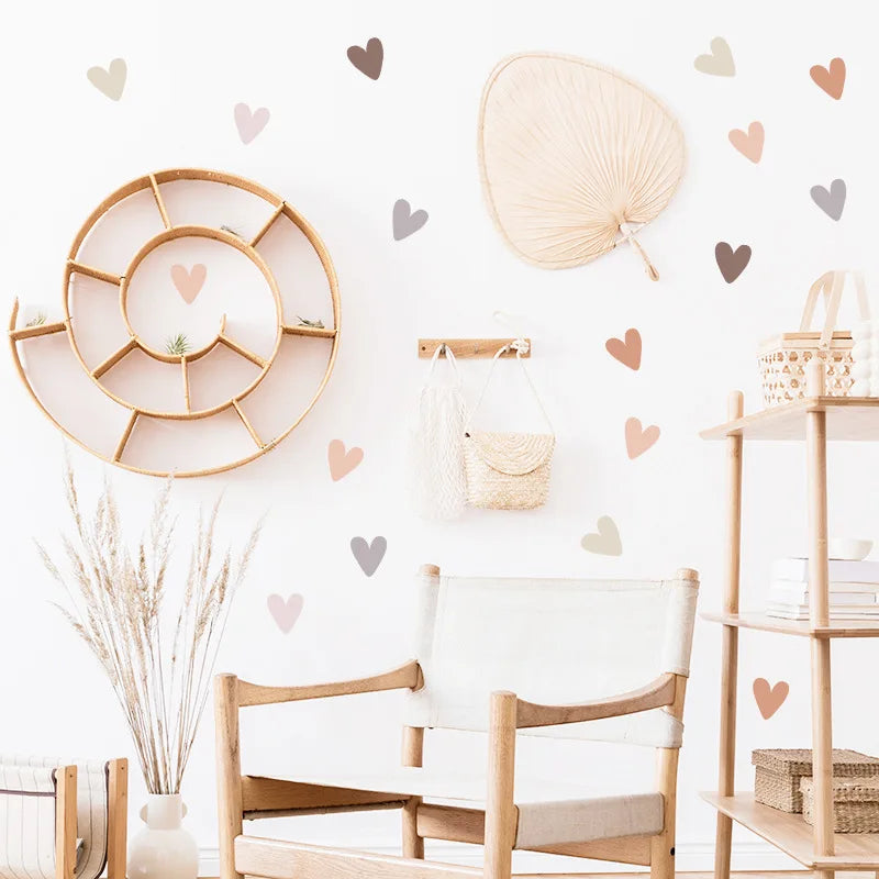 Additional view of Boho Hearts Wall Decal | Home Decor by HomeDecorDecals.