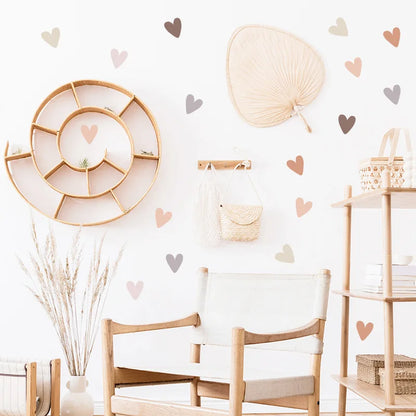 Additional view of Boho Hearts Wall Decal | Home Decor by HomeDecorDecals.