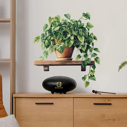 1pc Watercolor Botanical Plant Wall Decal-HomeDecorDecals_com