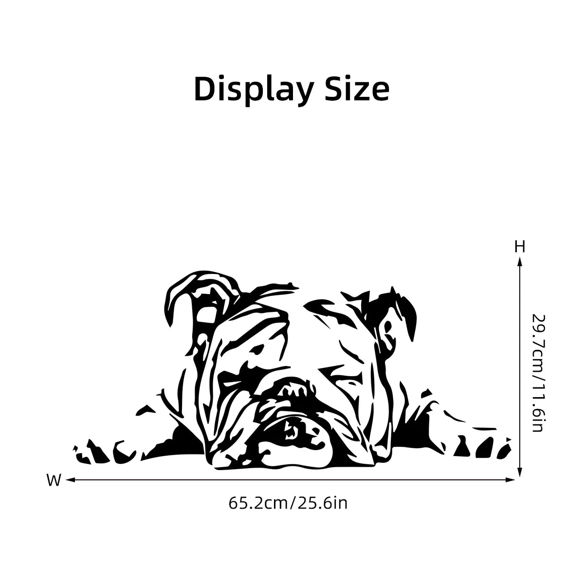 Puppy Lying Down Silhouette Wall Decal | Home Decor displayed in room decor by HomeDecorDecals.