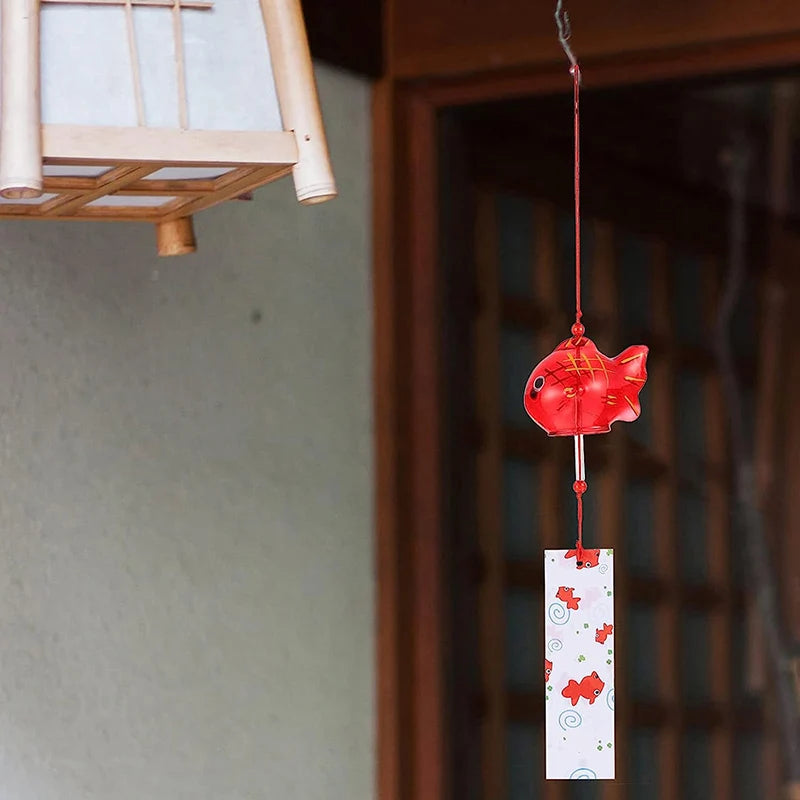 Stained Glass Wind Chimes Small Golden Fish Wind Chimes Can DIY Hand-painted Outdoor Hanging Ornaments Birthday Gift Crafts-HomeDecorDecals_com