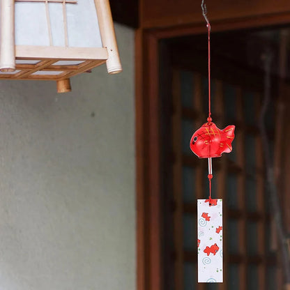 Stained Glass Wind Chimes Small Golden Fish Wind Chimes Can DIY Hand-painted Outdoor Hanging Ornaments Birthday Gift Crafts-HomeDecorDecals_com