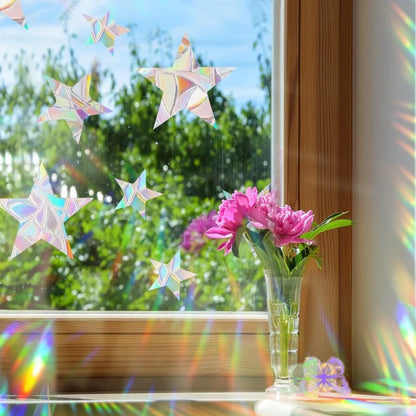 29 Stylels Rainbow Maker Sun Catcher Wall Stickers Cat Bird Star Mushroom Moon Sun DIY Window Glass Electrostatic Prisms Sticker-HomeDecorDecals_com