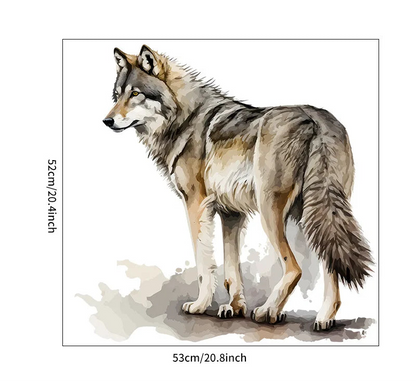 Additional view of Realistic Wolf Wall Decal | Home Decor by HomeDecorDecals.