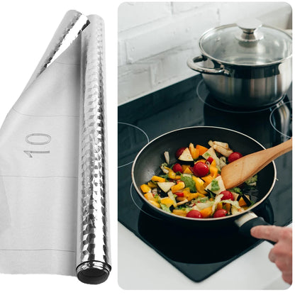5/2/1M Modern Kitchen Oil-proof Self Adhesives Stickers High-temperature Aluminum Foil Gas Stove Cabinet Contact Sticke-HomeDecorDecals_com