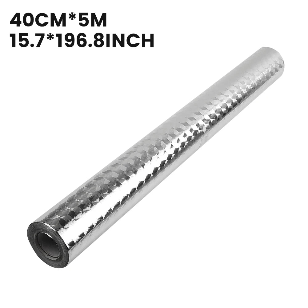 5/2/1M Modern Kitchen Oil-proof Self Adhesives Stickers High-temperature Aluminum Foil Gas Stove Cabinet Contact Sticke-HomeDecorDecals_com