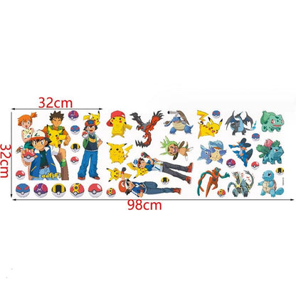 3D Cartoon Pikachu Wall Sticker for Kids Room Decor-HomeDecorDecals_com