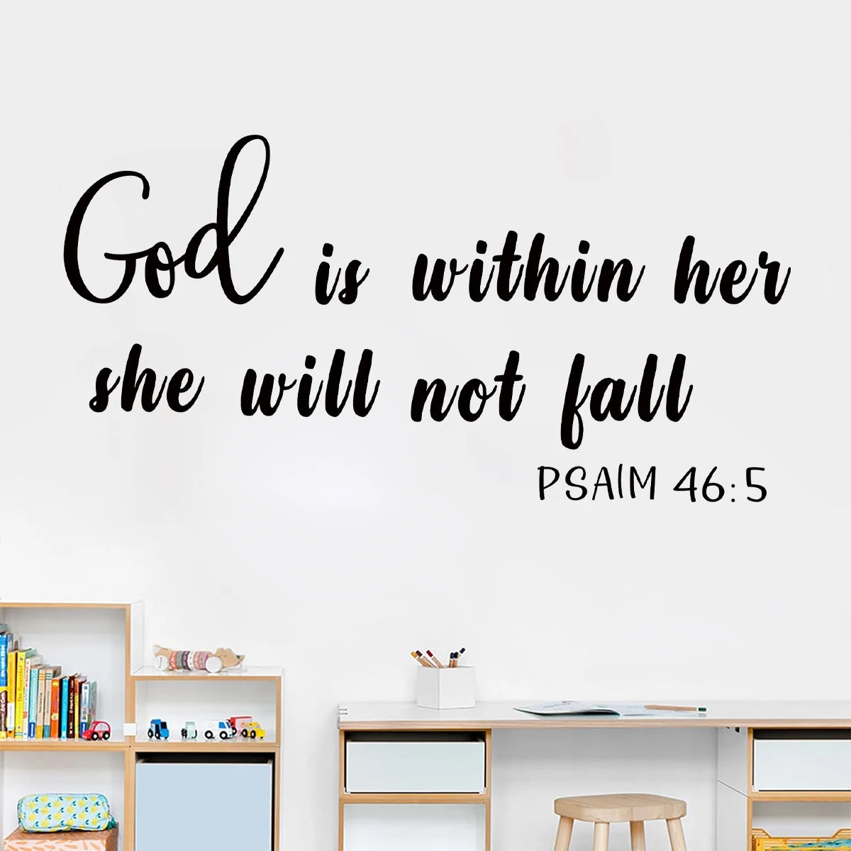Close-up view of Creative Encouraging Text Wall Decal | Home Decor by HomeDecorDecals.