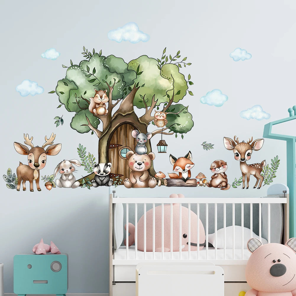 Additional view of Animals in the Forest Wall Decal | Home Decor by HomeDecorDecals.