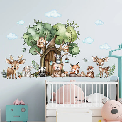 Additional view of Animals in the Forest Wall Decal | Home Decor by HomeDecorDecals.