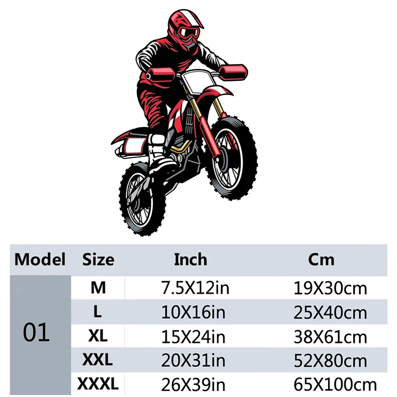 Motocross Dirt Bike Wall Decal Boys Bedroom Playroom Home Decoration Motorbike Extreme Sport Art Window Sticker Mural-HomeDecorDecals_com