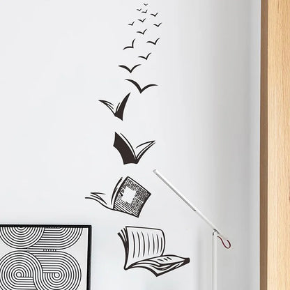 1PCS books textbooks thought bedroom living room entrance dormitory home decoration wall stickers self-adhesive-HomeDecorDecals_com