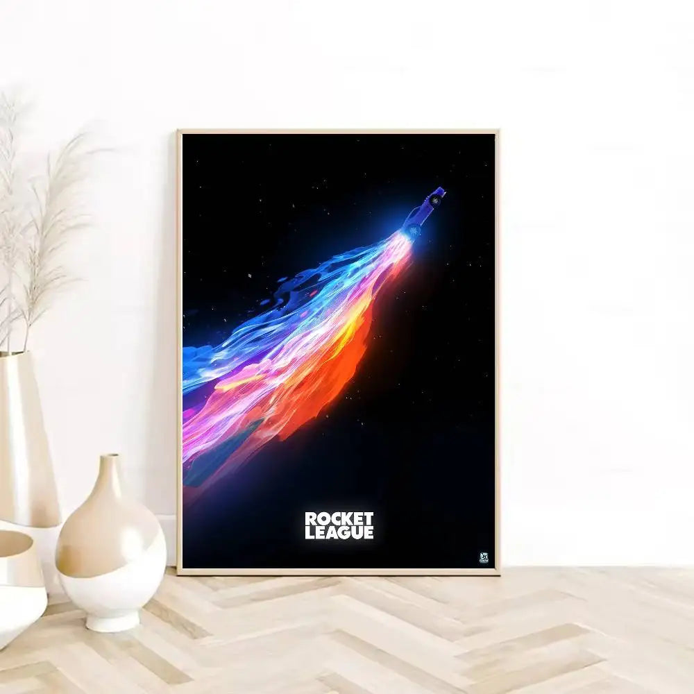 game R-Rocket L-League Poster Self-adhesive Art Waterproof Paper Sticker Coffee House Bar Dorm Room Wall Decor-HomeDecorDecals_com