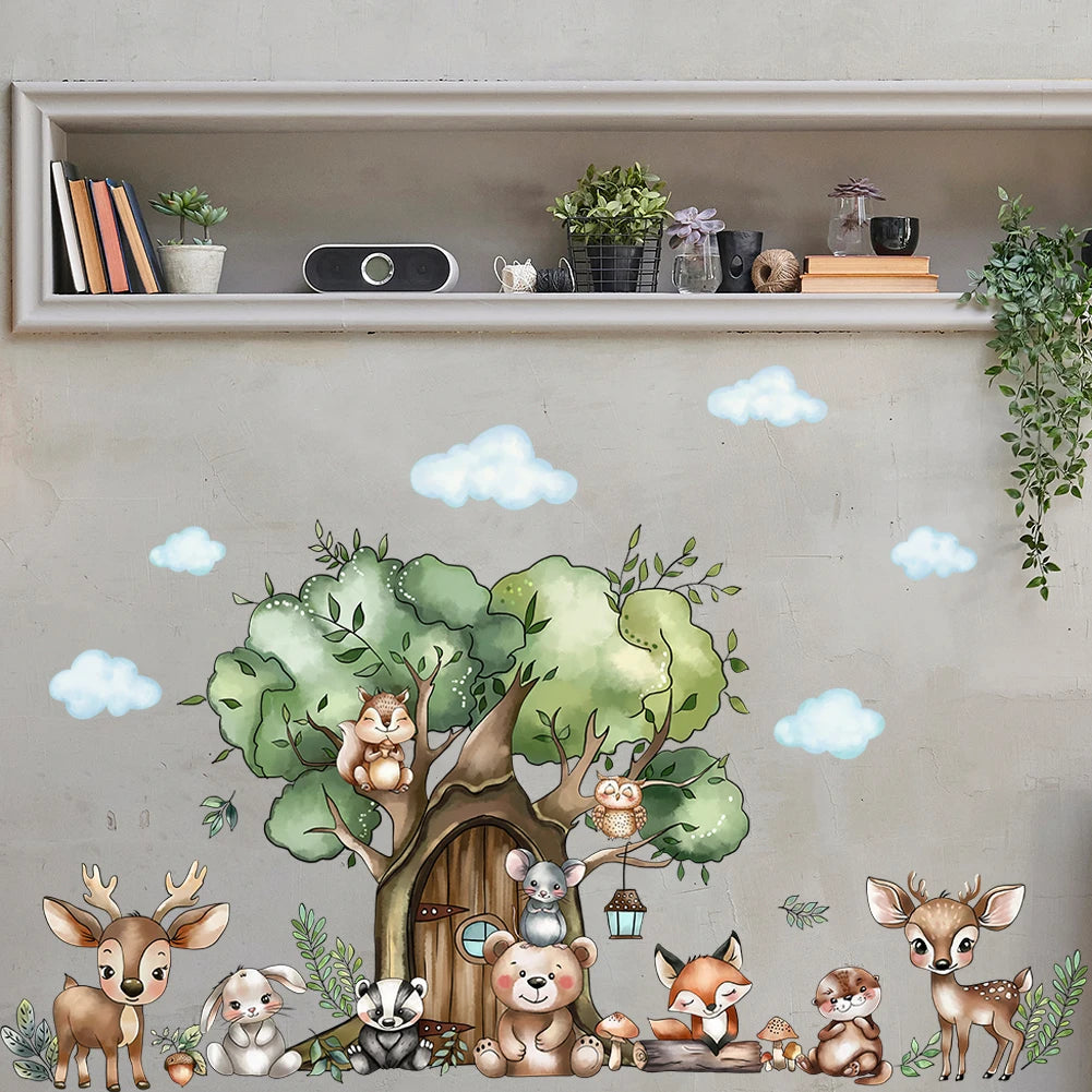 Animals in the Forest Wall Decal | Home Decor design details by HomeDecorDecals.