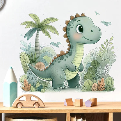 Cartoon Cute Dinosaur Wall Stickers for Children Room Boy Kids Room Living Room Nursery Background Decoration Wall Decals-HomeDecorDecals_com