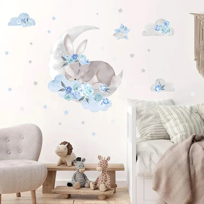 Cartoon Pink Elephant Wall Decal-HomeDecorDecals_com