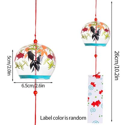Stained Glass Wind Chimes Small Golden Fish Wind Chimes Can DIY Hand-painted Outdoor Hanging Ornaments Birthday Gift Crafts-HomeDecorDecals_com