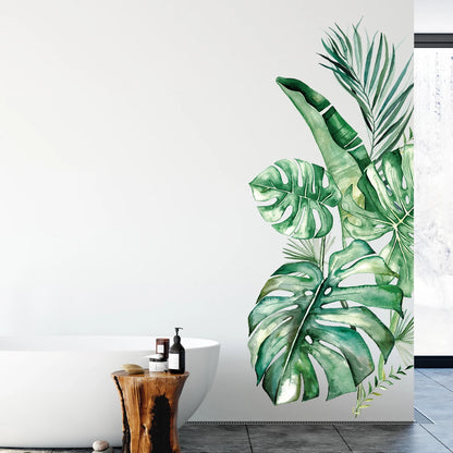 Tropical Turtle and Leaf Wall Decal | Home Decor by HomeDecorDecals.