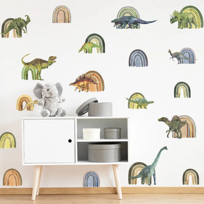 1x Cartoon Arch Rainbow DIY Wall Stickers for Baby Room Kids Bedroom Nursery Window Decor Removable PVC Decals Home Pieces Mural-HomeDecorDecals_com