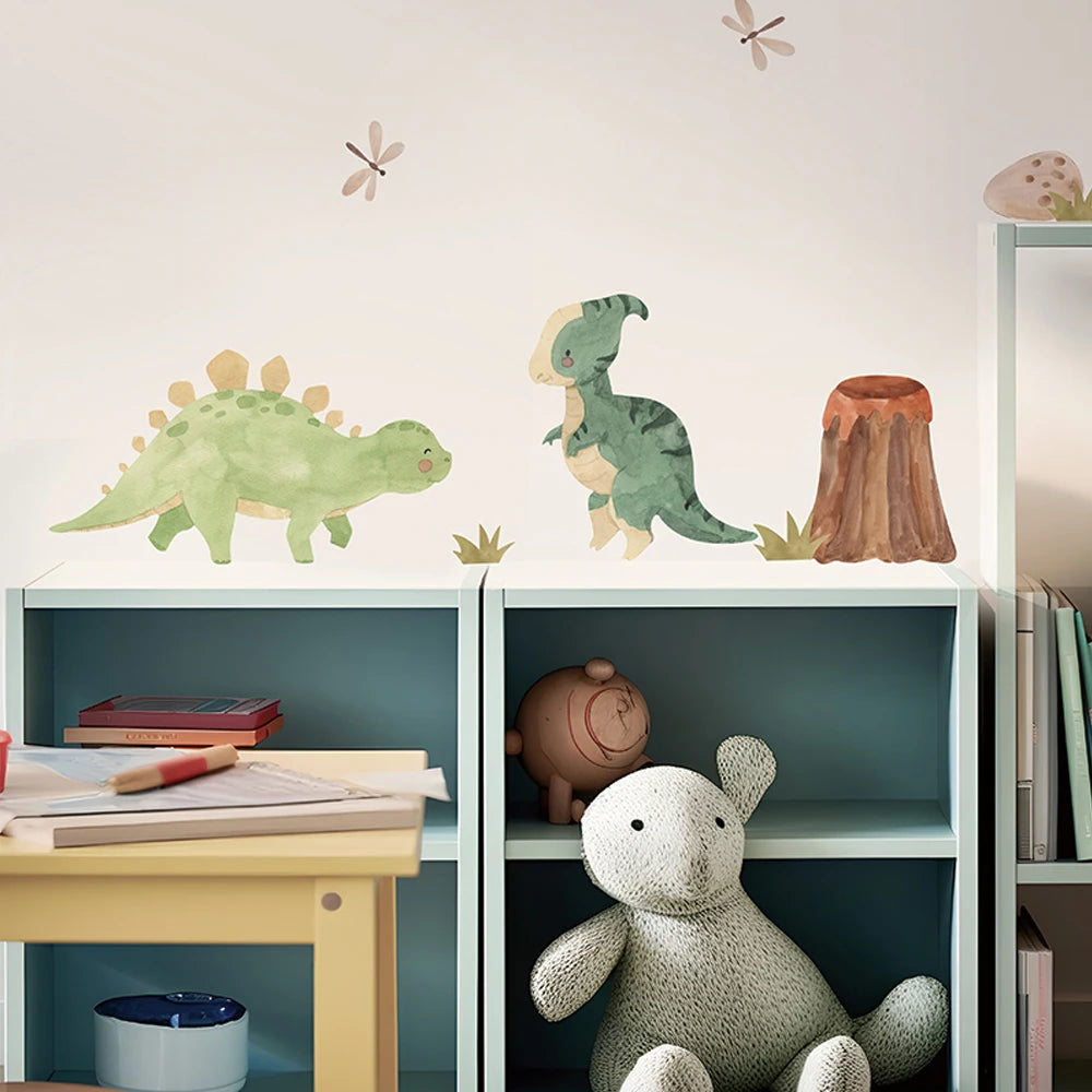 Dinosaur Wall Decals, Dino Alphabet Wall Stickers, Wall Decor for Boy Girl Kids Nursery Baby Bedroom Living Room Classroom-HomeDecorDecals_com