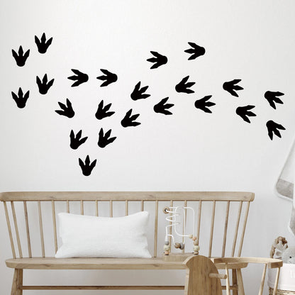 2pcs Cute Footprints Silhouettes Wall Stickers for Kids Room Living Room Wall Decals Bedroom Decoration Child Home Decor DIY-HomeDecorDecals_com