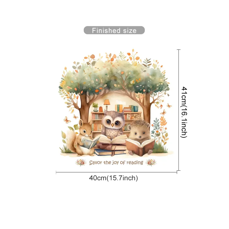 Cute Woodland Animals Kids Wall Stickers-HomeDecorDecals_com