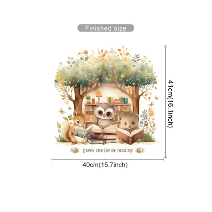 Cute Woodland Animals Kids Wall Stickers-HomeDecorDecals_com