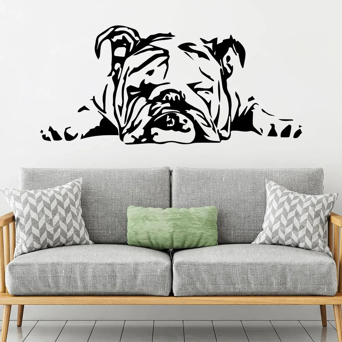 Puppy Lying Down Silhouette Wall Decal | Home Decor by HomeDecorDecals.
