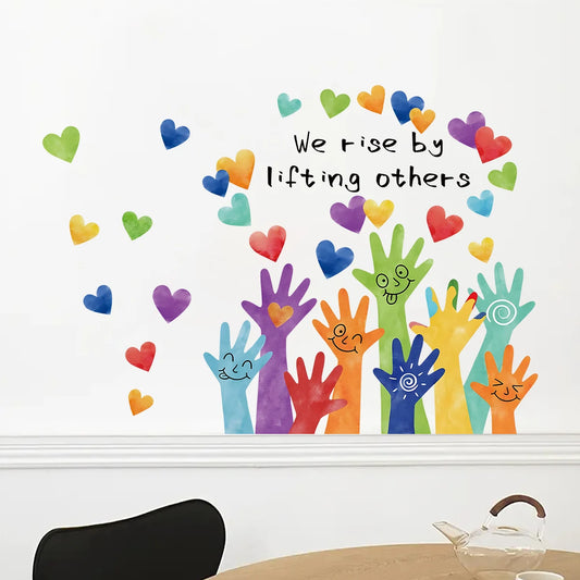 Colourful Palm Graffiti Wall Decal for Kids-HomeDecorDecals_com