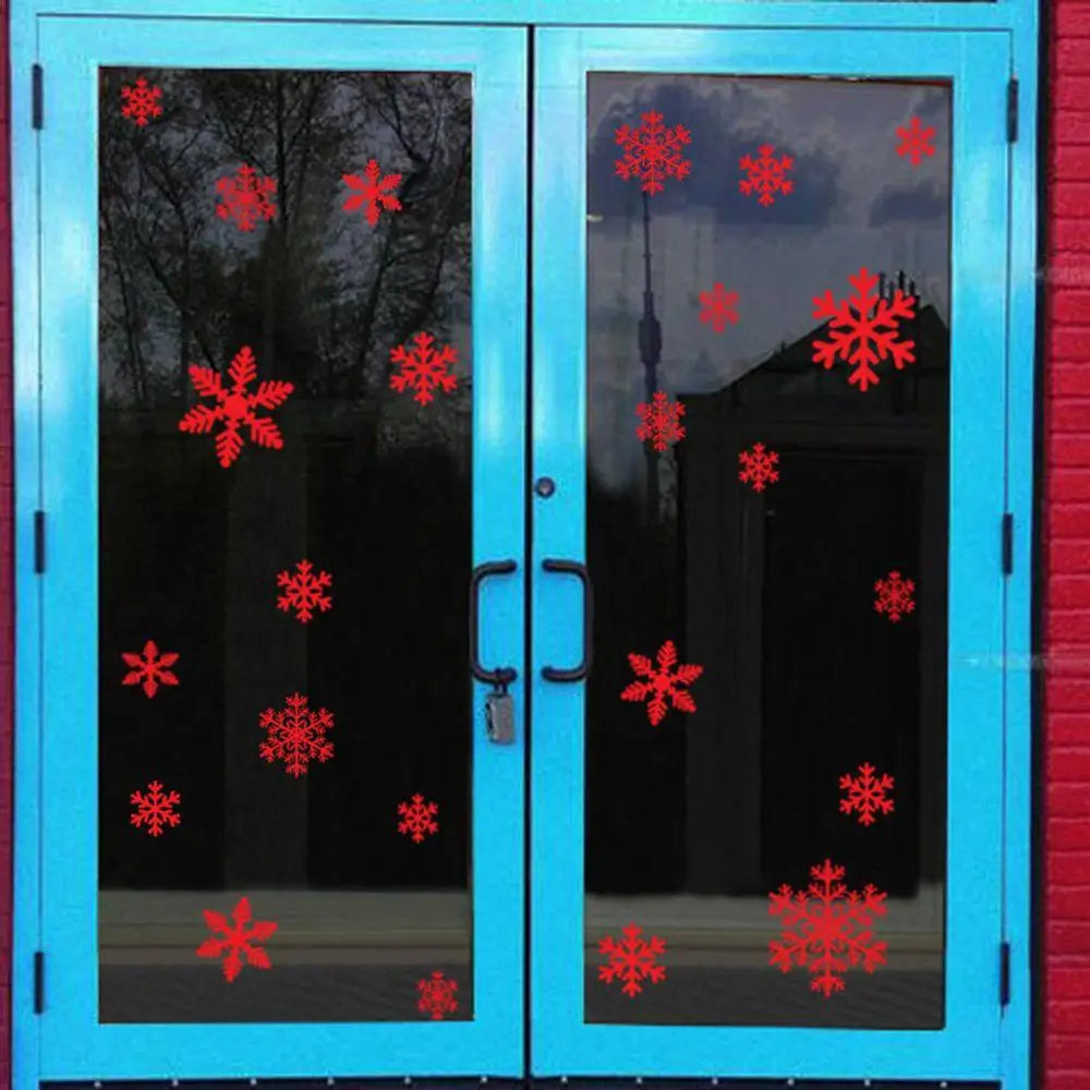 Detailed look at Christmas Snowflakes Wall Decal | Home Decor by HomeDecorDecals.