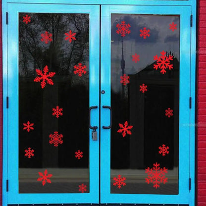 Detailed look at Christmas Snowflakes Wall Decal | Home Decor by HomeDecorDecals.