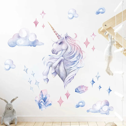 Cartoon Planet Rocket Height Measurement Wall Stickers for Kids Room Baby Boy Room Height Roller Grow Up Chart Wall Decals Mural-HomeDecorDecals_com