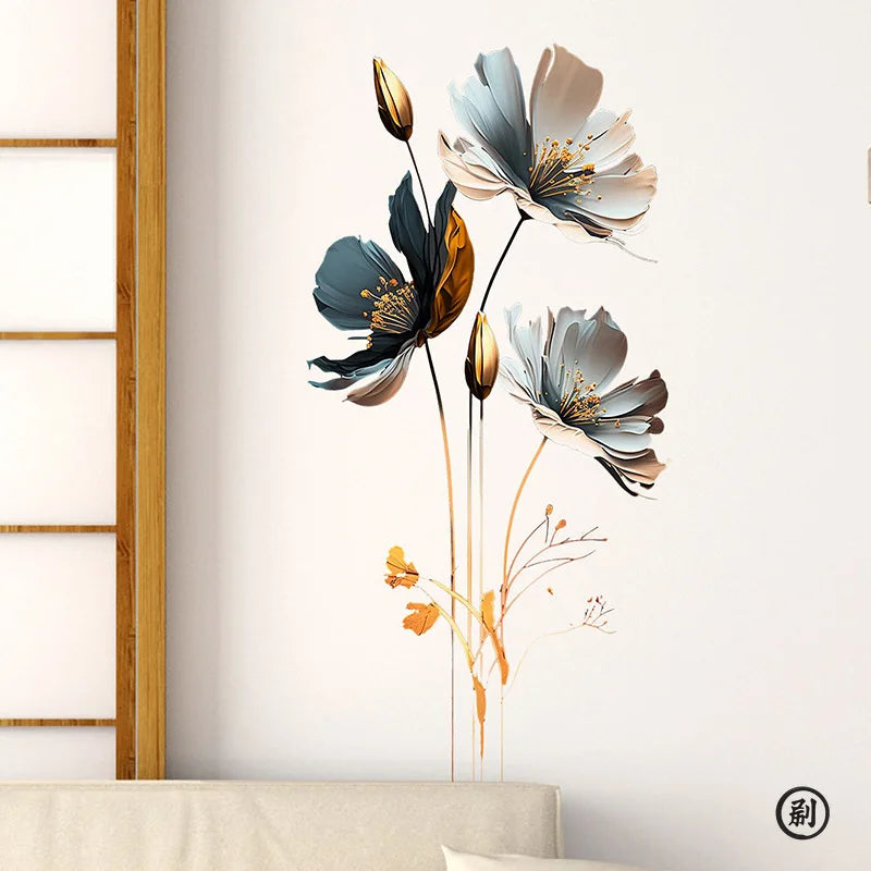 3D Relief Flower Wall Sticker Decor-HomeDecorDecals_com