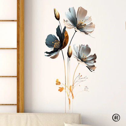 3D Relief Flower Wall Sticker Decor-HomeDecorDecals_com