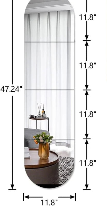 4/8pcs Self Acrylic Mirror Tiles DIY Flexible Non Glass Safety Mirror Sheets Wall Stickers Shatterproof,Home Decor-HomeDecorDecals_com
