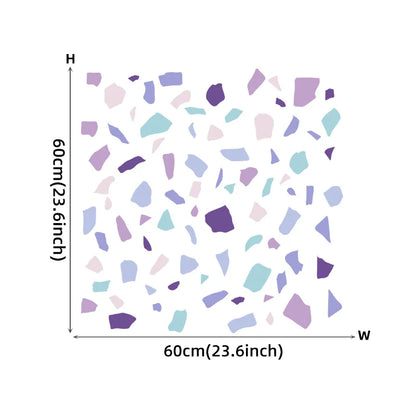 Purple Terrazzo Pattern Wall Decal | Room Decor displayed in room decor by HomeDecorDecals.