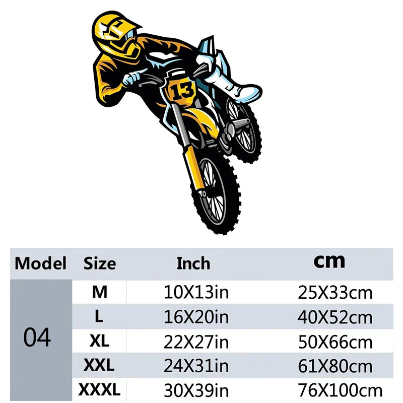 Motocross Dirt Bike Wall Decal Boys Bedroom Playroom Home Decoration Motorbike Extreme Sport Art Window Sticker Mural-HomeDecorDecals_com