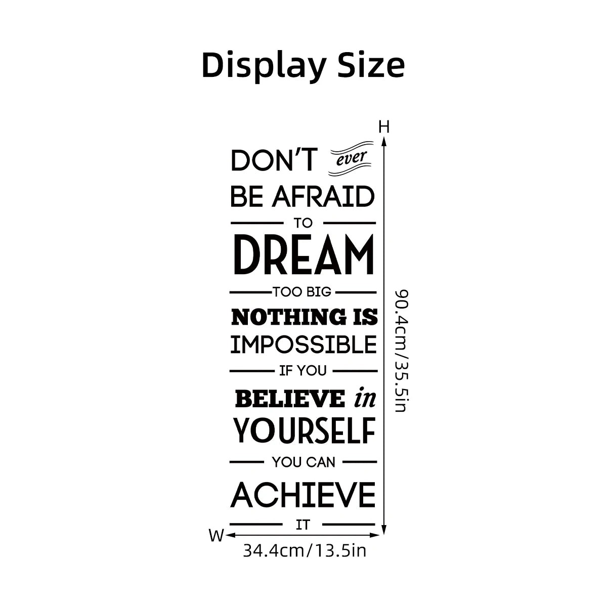 Encourage Dream Text Wall Decal | Home Decor displayed in room decor by HomeDecorDecals.